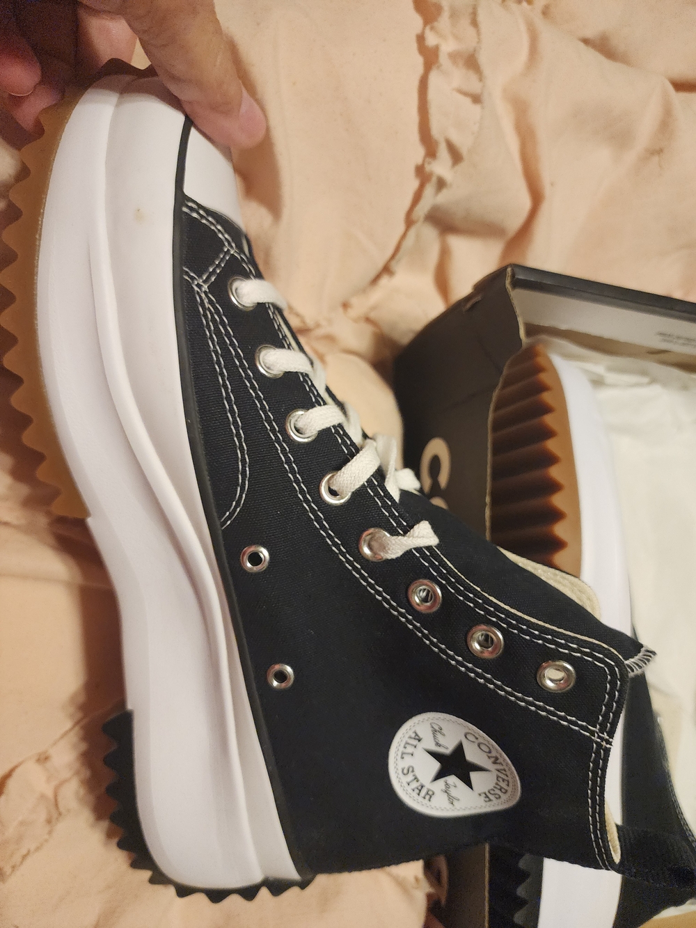 Converse Black Elevated Platform Canvas Sneaker